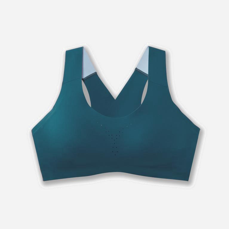 Brooks Dare Crossback Womens Running Bra Ireland Sea/Teal (YXIL-58291)